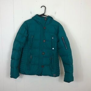 MEC Co-Opted Teal Puffer Jacket Sz M